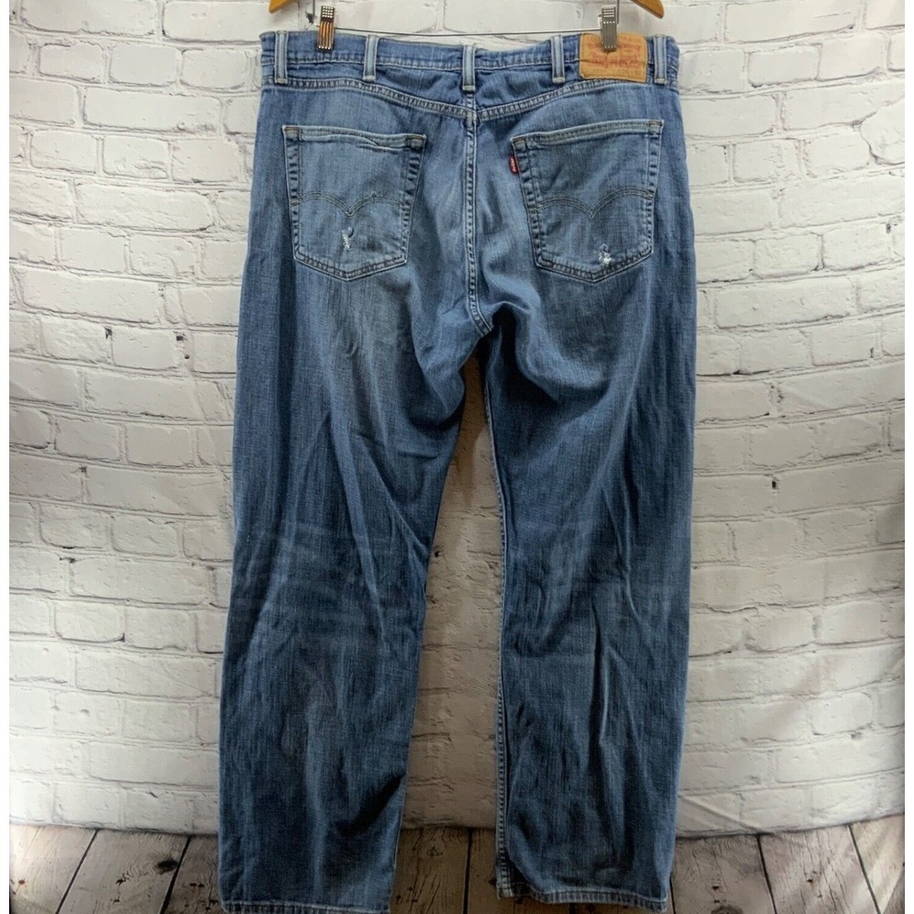 Levis 505 Mens Jeans 38X32 Straight Leg - Picture 3 of 6